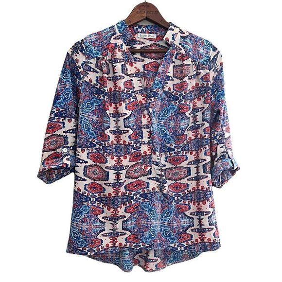 Scarlet Roos Lightweight Button Down Shirt - Picture 1 of 7